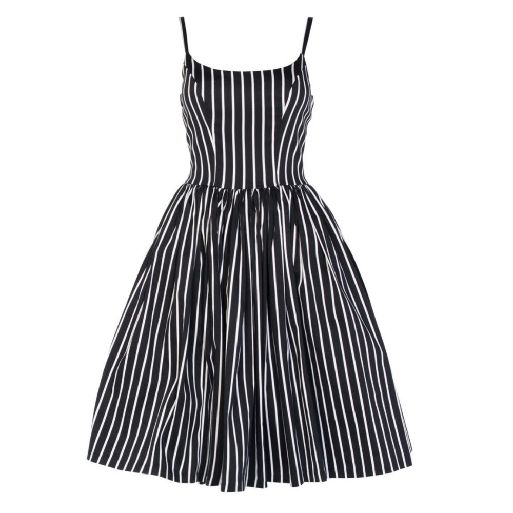 Pinup Girl Clothing Jenny Dress Victorian Stripe